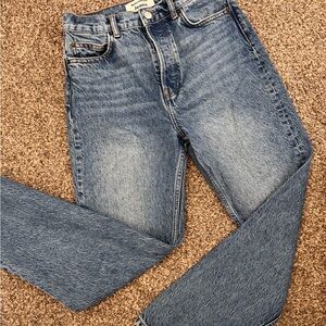 Reformation Light Blue Straight Jeans